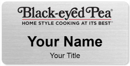 Custom name badges for Black eyed Pea