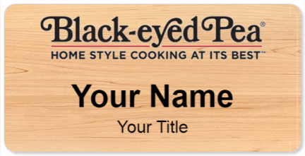 Custom name badges for Black eyed Pea