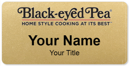 Custom name badges for Black eyed Pea