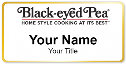 Custom name badges for Black eyed Pea