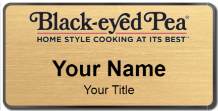 Custom name badges for Black eyed Pea
