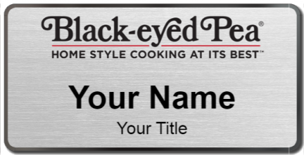Custom name badges for Black eyed Pea