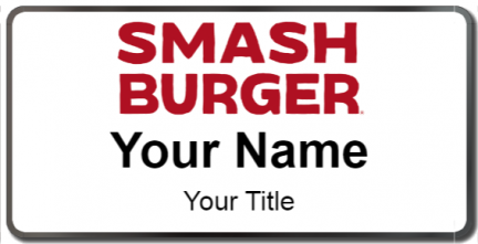 Custom name badges for Smash Burger