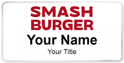 Custom name badges for Smash Burger