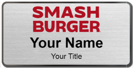 Custom name badges for Smash Burger