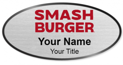 Custom name badges for Smash Burger
