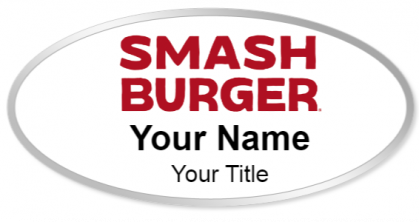 Custom name badges for Smash Burger