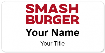 Custom name badges for Smash Burger