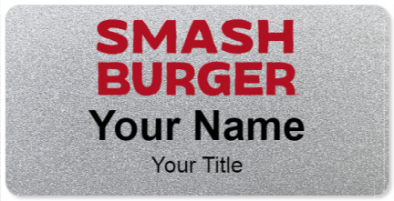 Custom name badges for Smash Burger