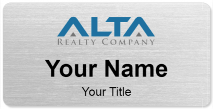 Custom name badges for Alta Realty Company