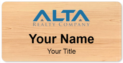 Custom name badges for Alta Realty Company