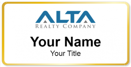 Custom name badges for Alta Realty Company
