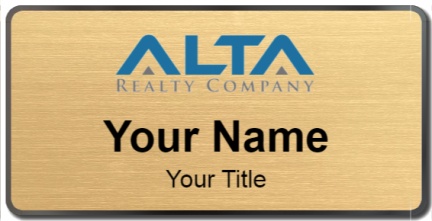 Custom name badges for Alta Realty Company