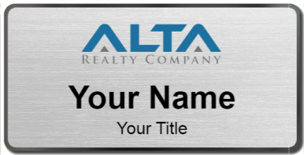 Custom name badges for Alta Realty Company