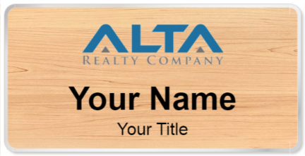 Custom name badges for Alta Realty Company
