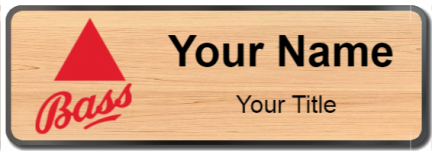 Custom name badges for Bass Brewery