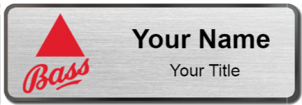 Custom name badges for Bass Brewery
