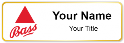 Custom name badges for Bass Brewery