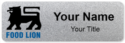 Custom name badges for Food Lion