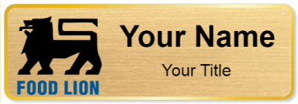 Custom name badges for Food Lion