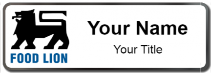 Custom name badges for Food Lion