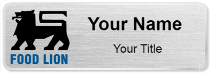 Custom name badges for Food Lion