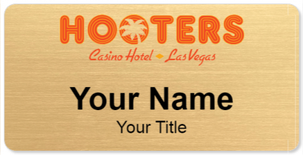 Custom name badges for Hooters Hotel
