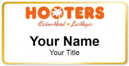 Custom name badges for Hooters Hotel