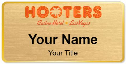 Custom name badges for Hooters Hotel