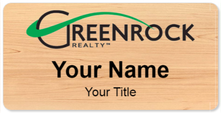 Custom name badges for Greenrock Realty