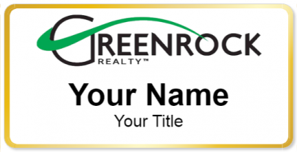 Custom name badges for Greenrock Realty