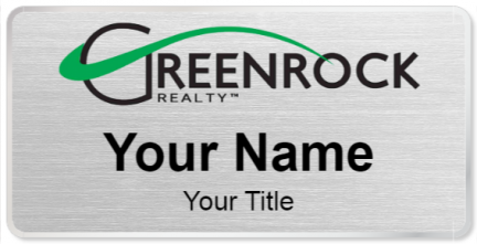 Custom name badges for Greenrock Realty