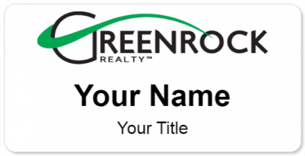 Custom name badges for Greenrock Realty