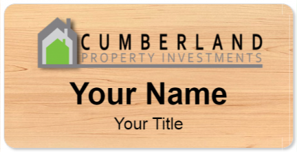 Custom name badges for Cumberland Property Investment