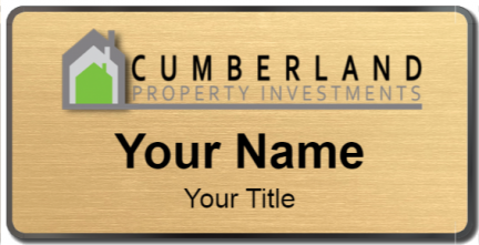 Custom name badges for Cumberland Property Investment