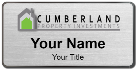 Custom name badges for Cumberland Property Investment