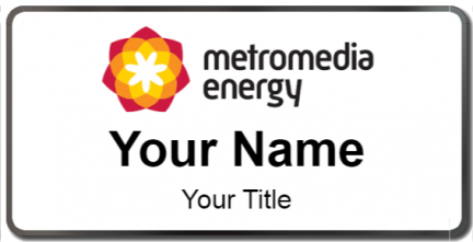 Custom name badges for Metromedia Energy
