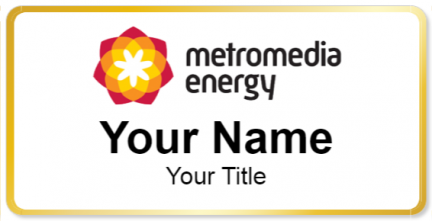 Custom name badges for Metromedia Energy
