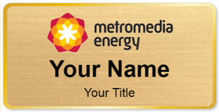 Custom name badges for Metromedia Energy