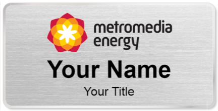 Custom name badges for Metromedia Energy