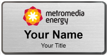 Custom name badges for Metromedia Energy