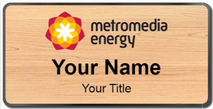 Custom name badges for Metromedia Energy