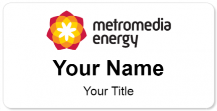 Custom name badges for Metromedia Energy