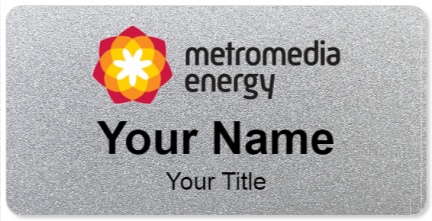 Custom name badges for Metromedia Energy