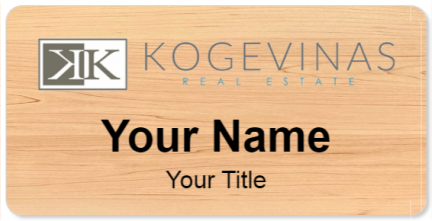 Custom name badges for Kogevinas Real Estate