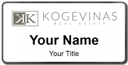 Custom name badges for Kogevinas Real Estate