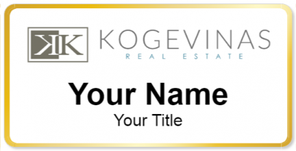 Custom name badges for Kogevinas Real Estate