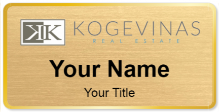 Custom name badges for Kogevinas Real Estate