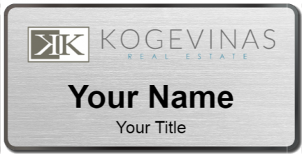 Custom name badges for Kogevinas Real Estate