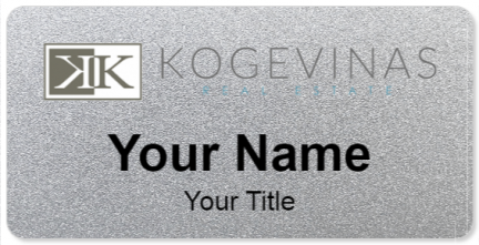 Custom name badges for Kogevinas Real Estate